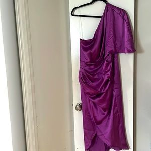 Violet Silk Dress